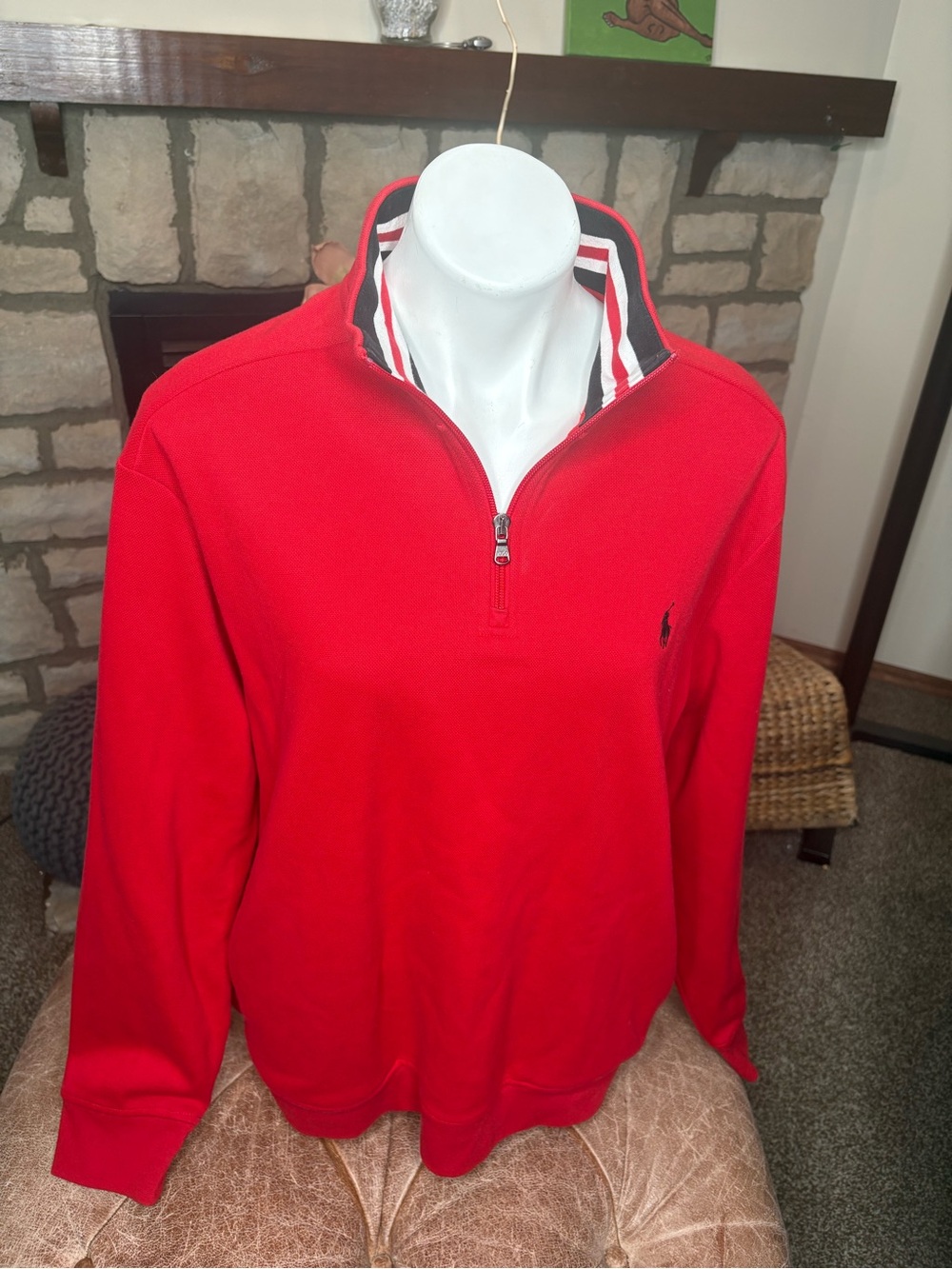 Polo Ralph Lauren red quarter zip
